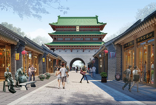 安陽(yáng)市南大街改造工程啟動(dòng) 鎮(zhèn)遠(yuǎn)門和鼓樓將在原址重建